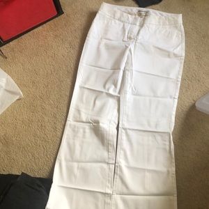 White editor pants!